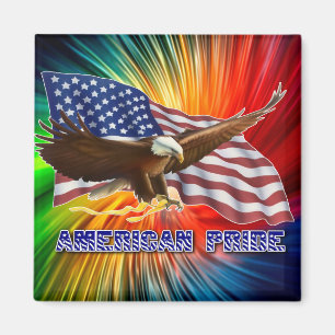 AMERIKAANSE PRIJS ELGF EN VLAG MAGNEET