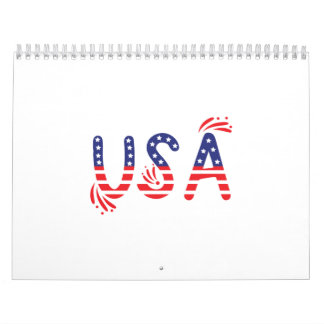 Amerikaanse print kalender