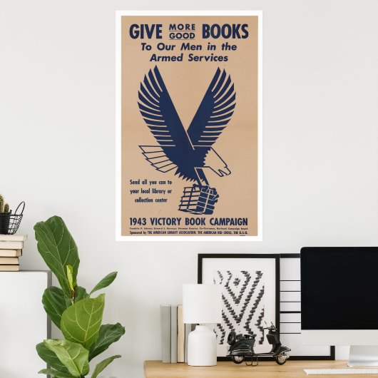 Amerikaanse propaganda tijdens de Tweede Wereldoor Poster (Thuiskantoor)