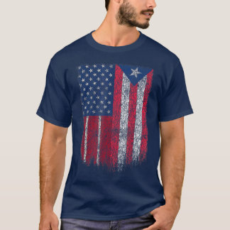 Amerikaanse Puerto Rico Flag Pride T-shirt