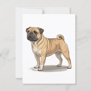 Amerikaanse Pugabull Briefkaart