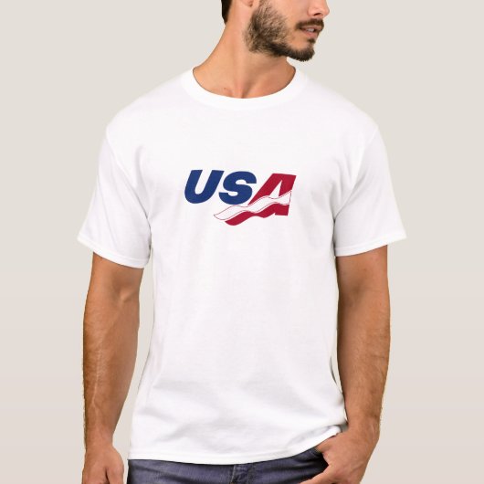 Amerikaanse Racquetball Tee Shirt (Voorkant)