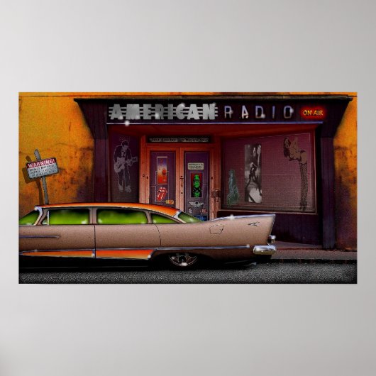 amerikaanse radio poster (Voorkant)