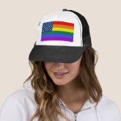 Amerikaanse Rainbow Pride Trucker Pet (In situ)