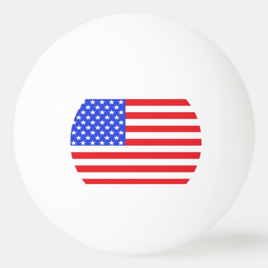 Amerikaanse Red White Blue PingPong Balls Pingpongballen (Voorkant)