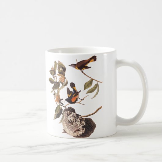 Amerikaanse Redstart Audubon Bird Classic Mok (Rechts)