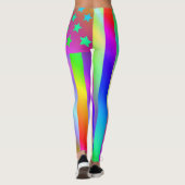 Amerikaanse regenboogvlag leggings (Achterkant)