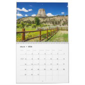 Amerikaanse reislandschapskalender kalender (Mar 2026)