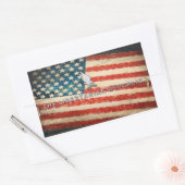 Amerikaanse Republiek Bumpersticker Rechthoekige Sticker (Envelop)