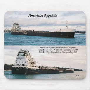 Amerikaanse Republiek mousepad Muismat