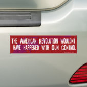 Amerikaanse Revolution Pistool Control Bumperstick Bumpersticker (Op auto)