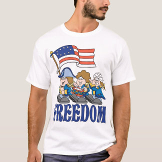 Amerikaanse Revolutionaire Oorlogsgevechten en tro T-shirt