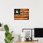 Amerikaanse Revolutionaire vlag Poster (Thuiskantoor)