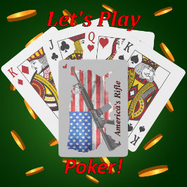 Amerikaanse Rifle MSR AR15 Game Night Poker Pokerkaarten