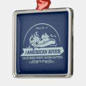 Amerikaanse rivier Rafting Metalen Ornament (Links)