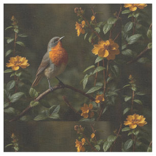 Amerikaanse Robin Bird in een tuin Stof