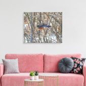 Amerikaanse Robin Canvas Afdruk (Insitu (Woonkamer))