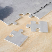 Amerikaanse Robin in de sneeuw Legpuzzel (Zijkant)