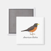 Amerikaanse Robin Magneet (Voorkant / Achterkant)