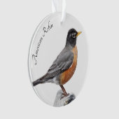 Amerikaanse Robin Ornament (voorkant)