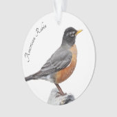 Amerikaanse Robin Ornament (voorkant)