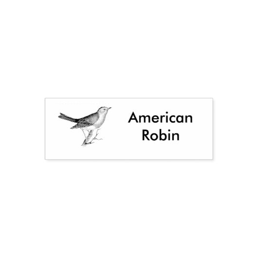 Amerikaanse Robin Stamper Zelfinktende Stempel (Design)