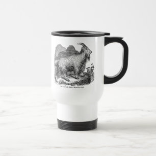 Amerikaanse Rocky Mountain Goat uit de jaren 1800 Reisbeker