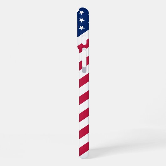 Amerikaanse rode, blauwe, witte sterren met vlag m iPhone hoesje (Linkerkant)