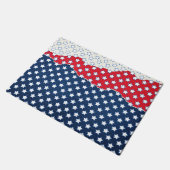 Amerikaanse rode witte en blauwe sterren deurmat (Schuin)