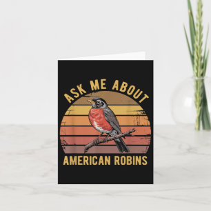 Amerikaanse Roodborst Vogelspotter Liefhebber Vint Kaart