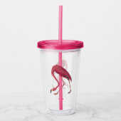 Amerikaanse roze Vintage Acryl Drinkbeker (Voorkant)