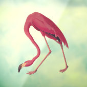 Amerikaanse roze Vintage kunst Raamsticker (Vel 3)