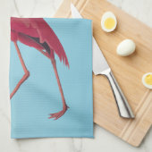 Amerikaanse roze Vintage kunst Theedoek (Quarter Fold)