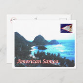Amerikaanse Samoa - Kustlijn - Briefkaart (Voorkant / Achterkant)