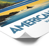 Amerikaanse Samoa National Park Minimal Travel Pos Poster (Hoek)