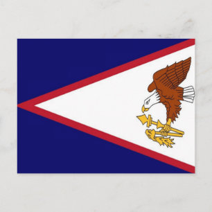 Amerikaanse Samoa - vlag - Briefkaart