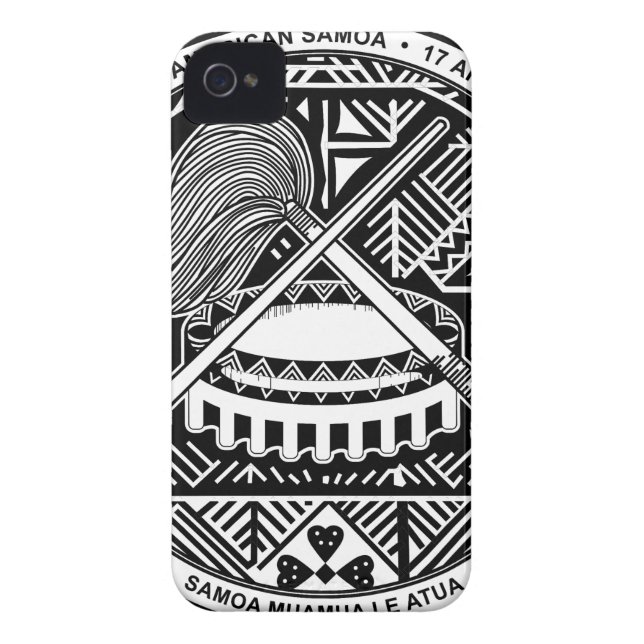 Amerikaanse Samoa-wapenschild Case-Mate iPhone Case (Achterkant)