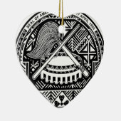 Amerikaanse Samoa-wapenschild Keramisch Ornament (Rechts)