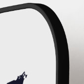 Amerikaanse schildpad onder maan met Amerikaanse v Pickleball Paddle (Links Detail)