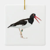 Amerikaanse Scholekster Keramisch Ornament (Achterkant)