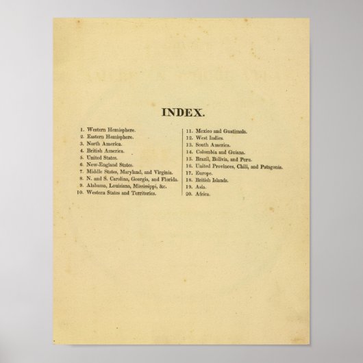 Amerikaanse schoolatlas van Grigg Poster (Voorkant)