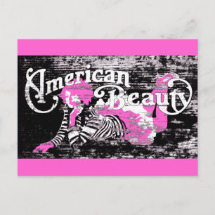 Amerikaanse schoonheid briefkaart