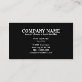 amerikaanse schoonheid visitekaartje (Achterkant)