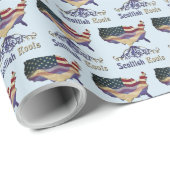 Amerikaanse Scottish Roots Gift Wrap Cadeaupapier (Rol Hoek)