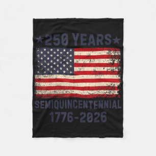 Amerikaanse Semi-quincentennial 4 juli 2026 250 Ja Fleece Deken