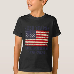 Amerikaanse Semi-quincentennial 4 juli 2026 250 Ja T-shirt