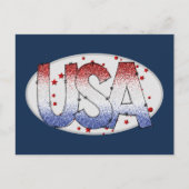 Amerikaanse shimmer- en sterrenkunst briefkaart (Voorkant)