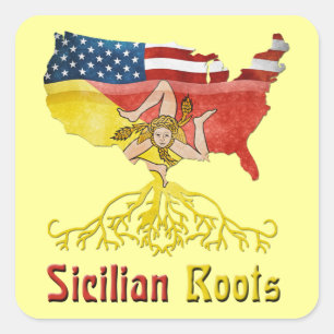 Amerikaanse Siciliaanse Roots Stickers