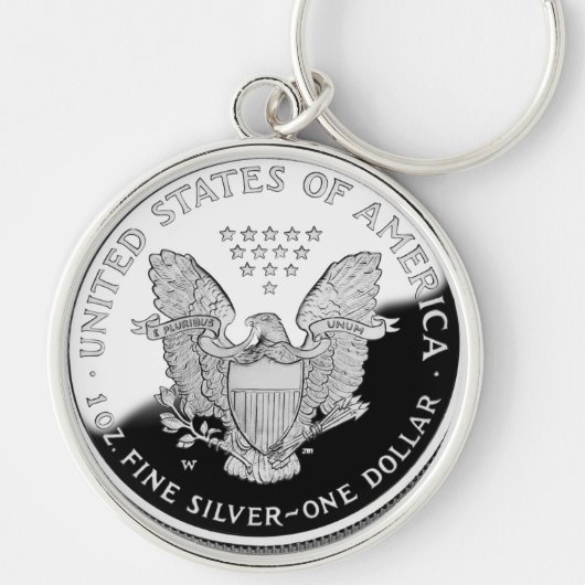 Amerikaanse Silver Eagle 1 dollar Sleutelhanger (Voorkant)