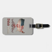 Amerikaanse Sjabloon Bagagelabel Roots (Voorkant horizontaal)